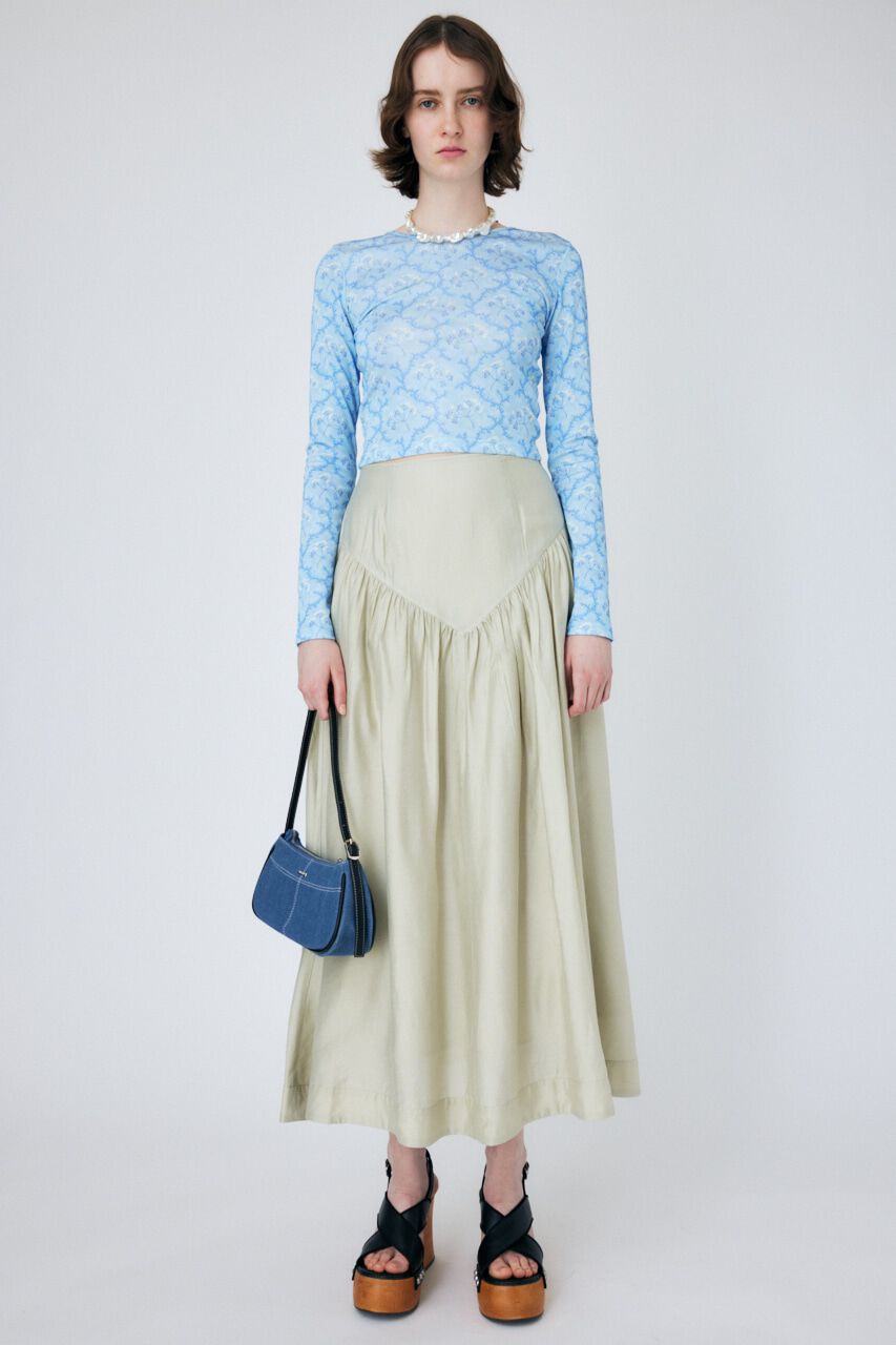 MOUSSY「FLUFFY GATHER スカート」|スカート|L/BEG1