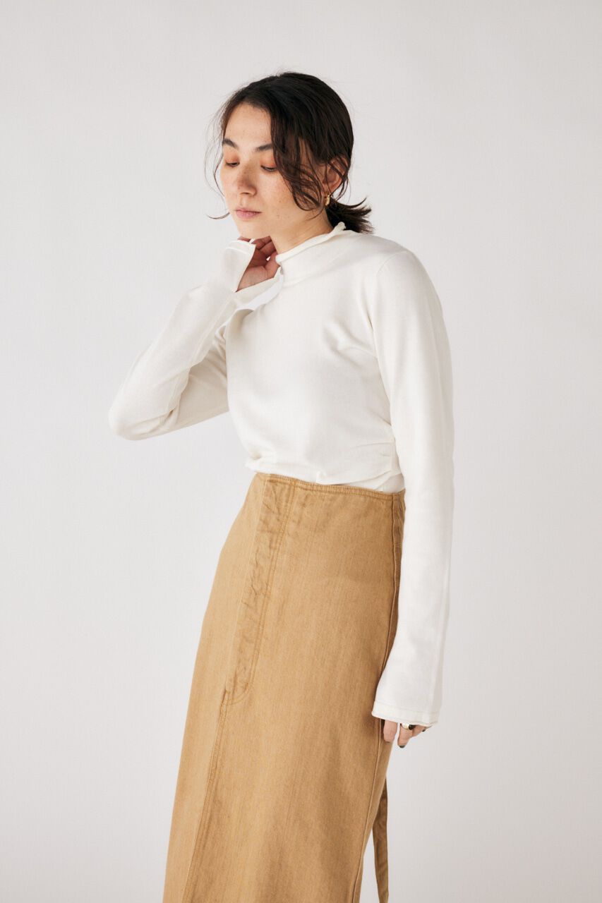 MOUSSY「BACK OPEN TUCK トップス」|ニット・セーター|