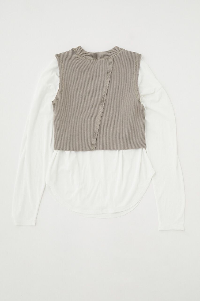MOUSSY「LAYERED TANK ＆ SHEER LST」|Tシャツ・カットソー|