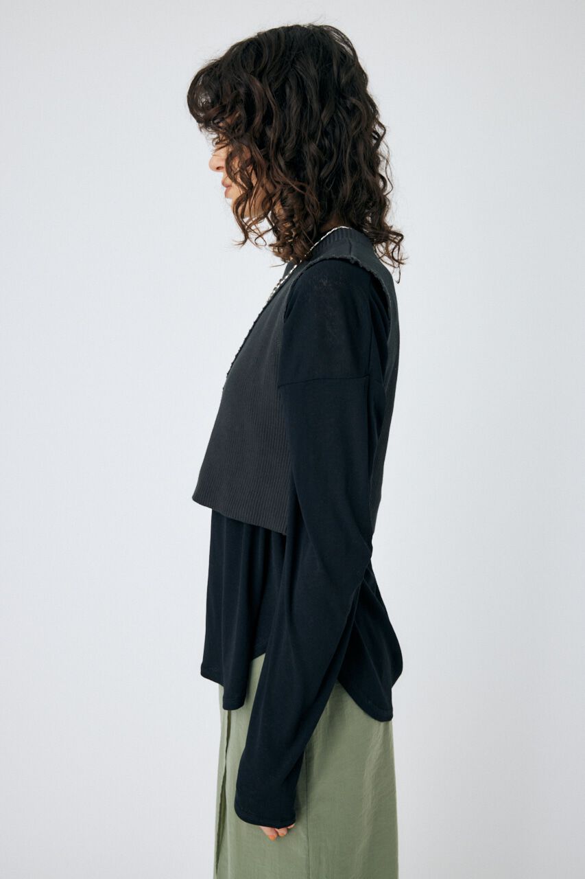 MOUSSY「LAYERED TANK ＆ SHEER LST」|Tシャツ・カットソー|