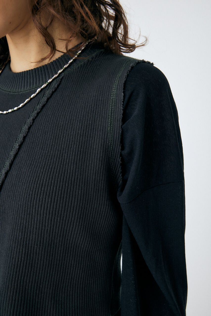 MOUSSY「LAYERED TANK ＆ SHEER LST」|Tシャツ・カットソー|