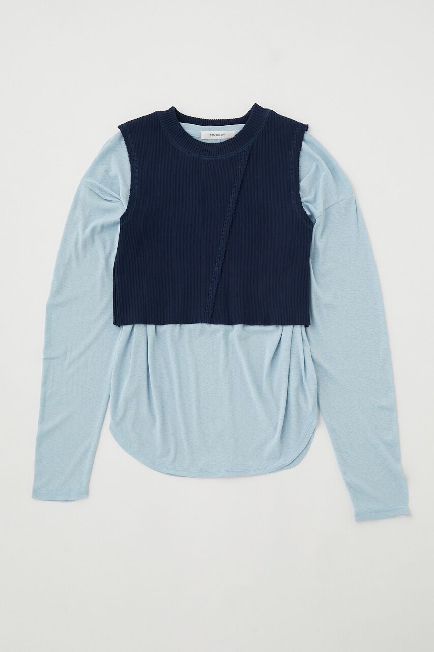 MOUSSY「LAYERED TANK ＆ SHEER LST」|Tシャツ・カットソー|