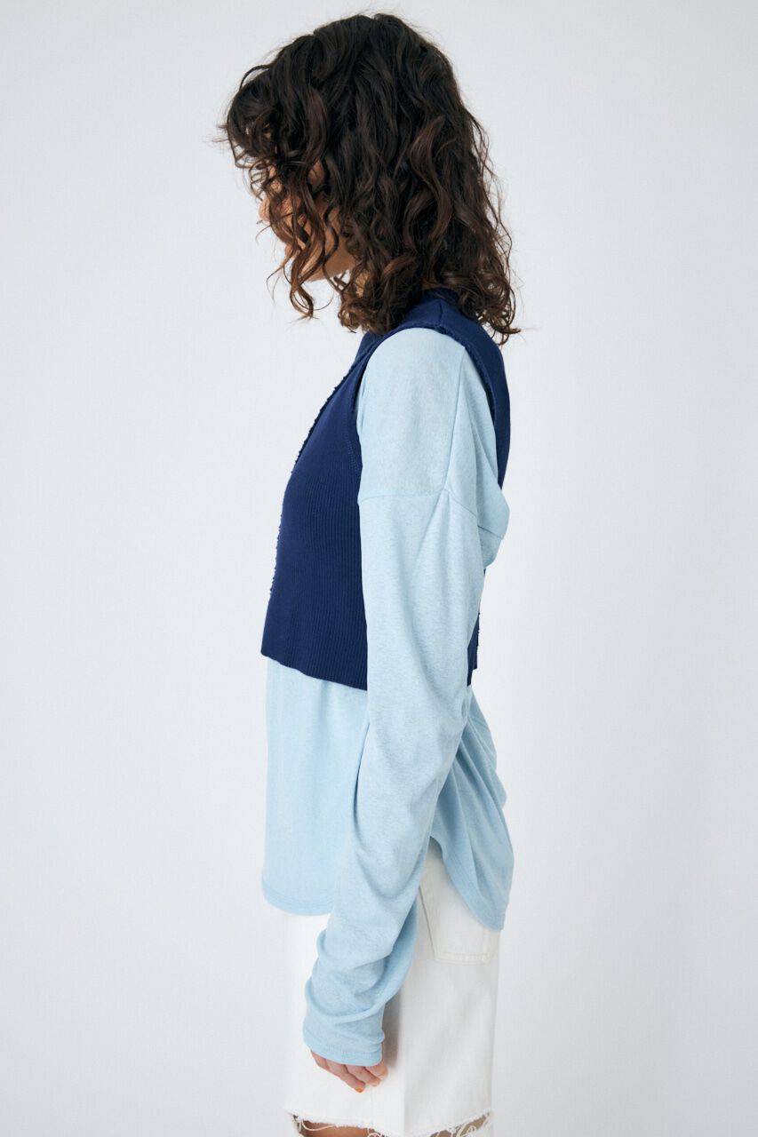 MOUSSY「LAYERED TANK ＆ SHEER LST」|Tシャツ・カットソー|