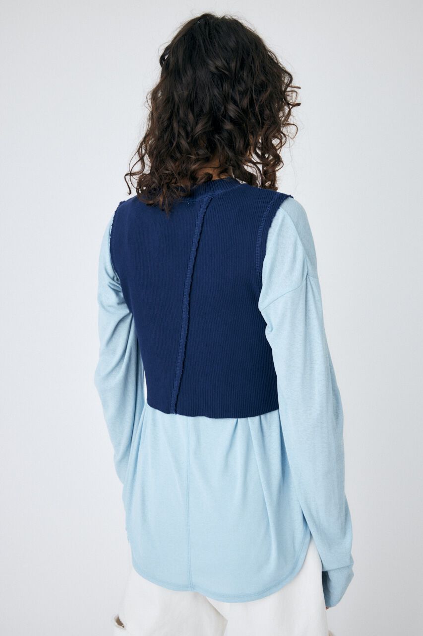 MOUSSY「LAYERED TANK ＆ SHEER LST」|Tシャツ・カットソー|