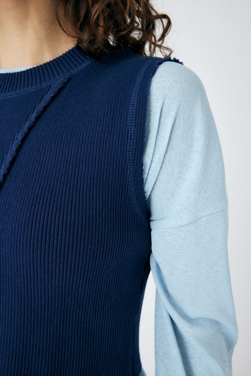 MOUSSY「LAYERED TANK ＆ SHEER LST」|Tシャツ・カットソー|