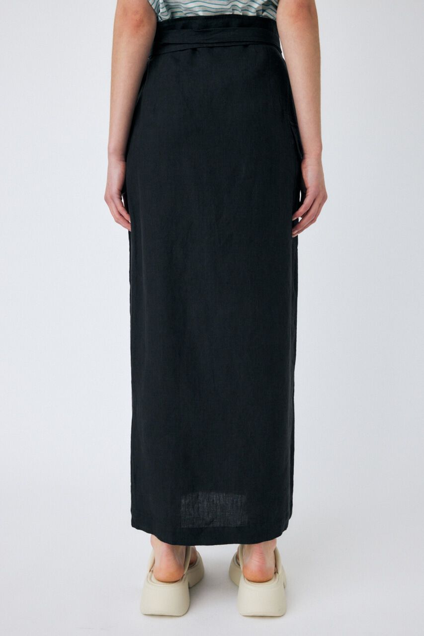 MOUSSY「LINEN STRIPED WRAP スカート」|スカート|