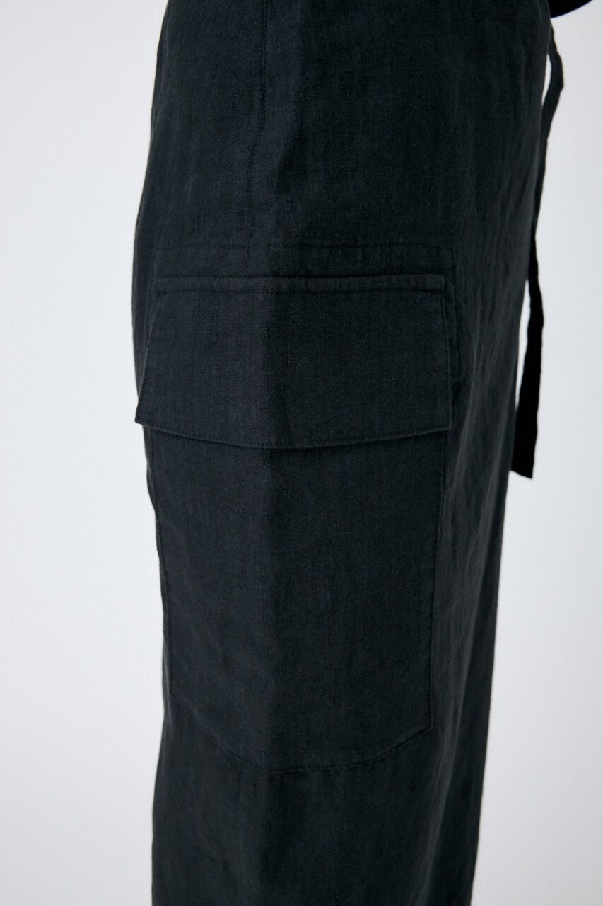 MOUSSY「LINEN STRIPED WRAP スカート」|スカート|