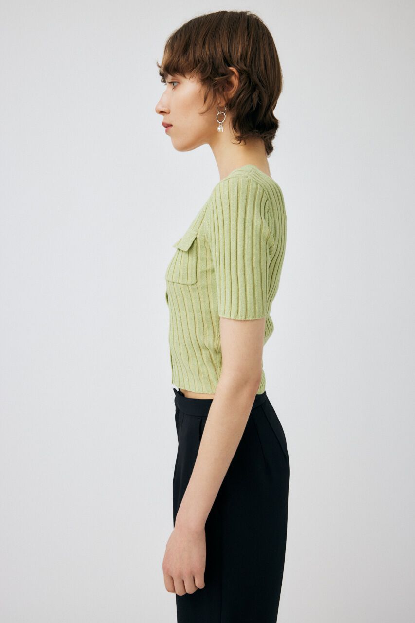 MOUSSY「FRONT BUTTON KNIT トップス」|ニット・セーター|