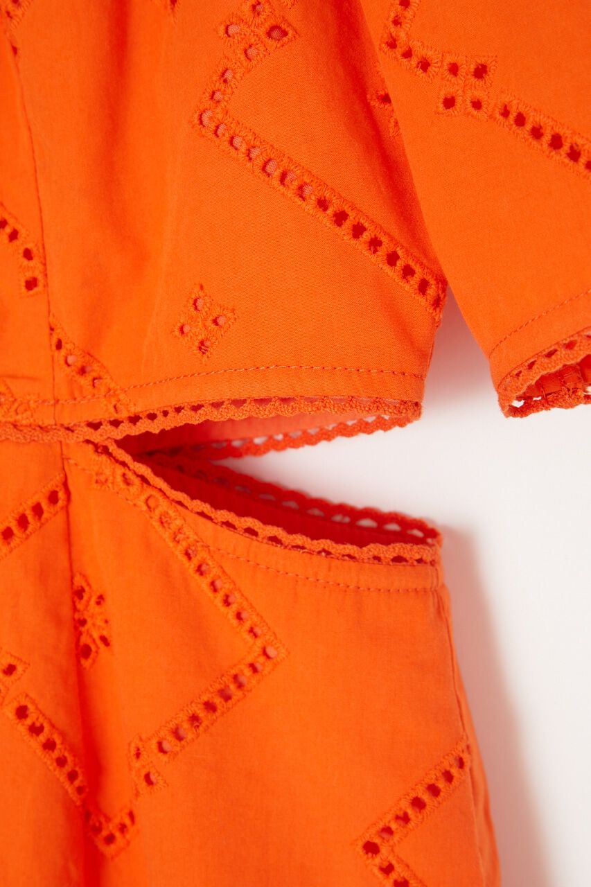 MOUSSY「SIDE SLIT EYELET MINI ドレス」|ワンピース|