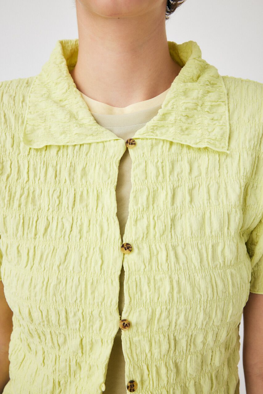 MOUSSY「POPCORN ROUND HEM POLO トップス」|Tシャツ・カットソー|