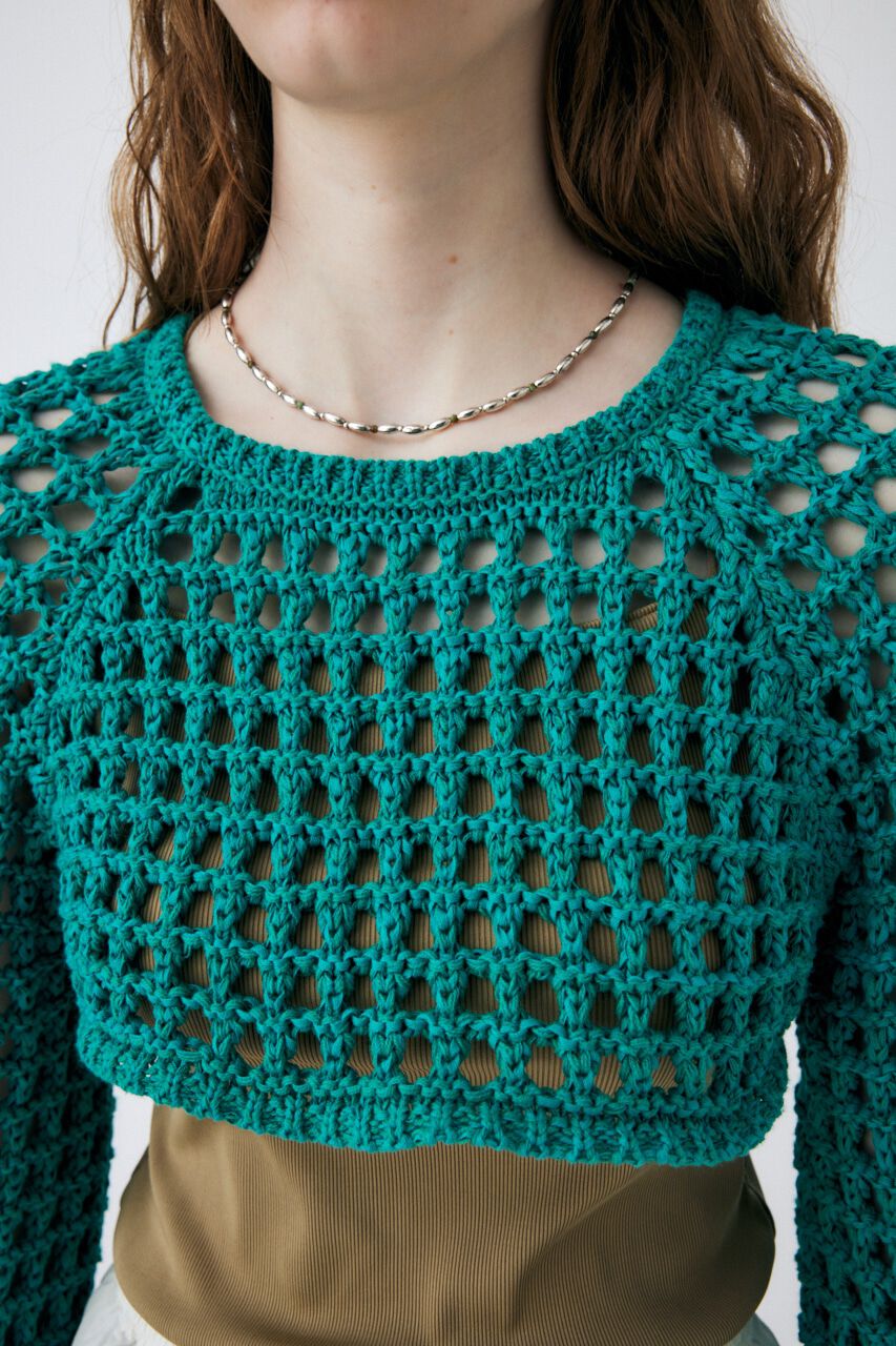 MOUSSY「CROCHET BOLERO ニット」|ニット・セーター|