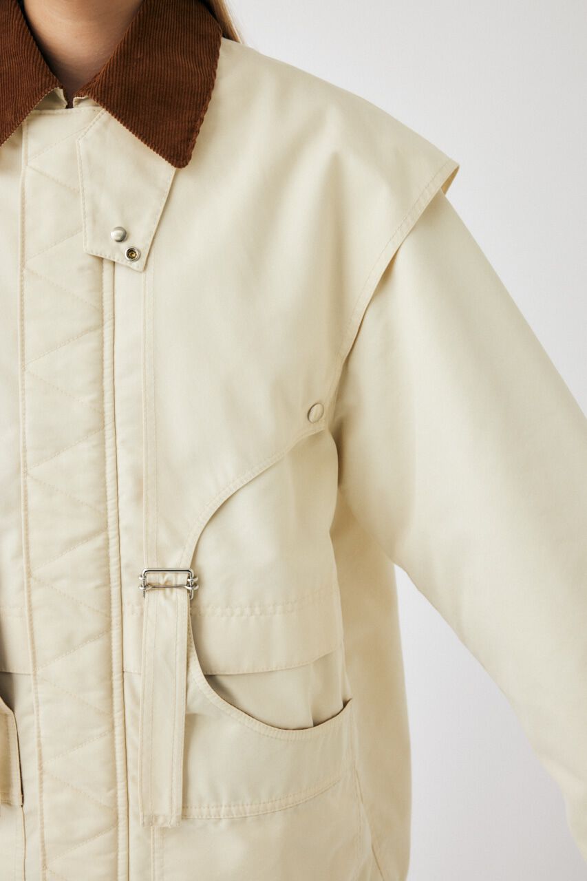 MOUSSY「BELTED CAPE HUNTING ジャケット」|その他|