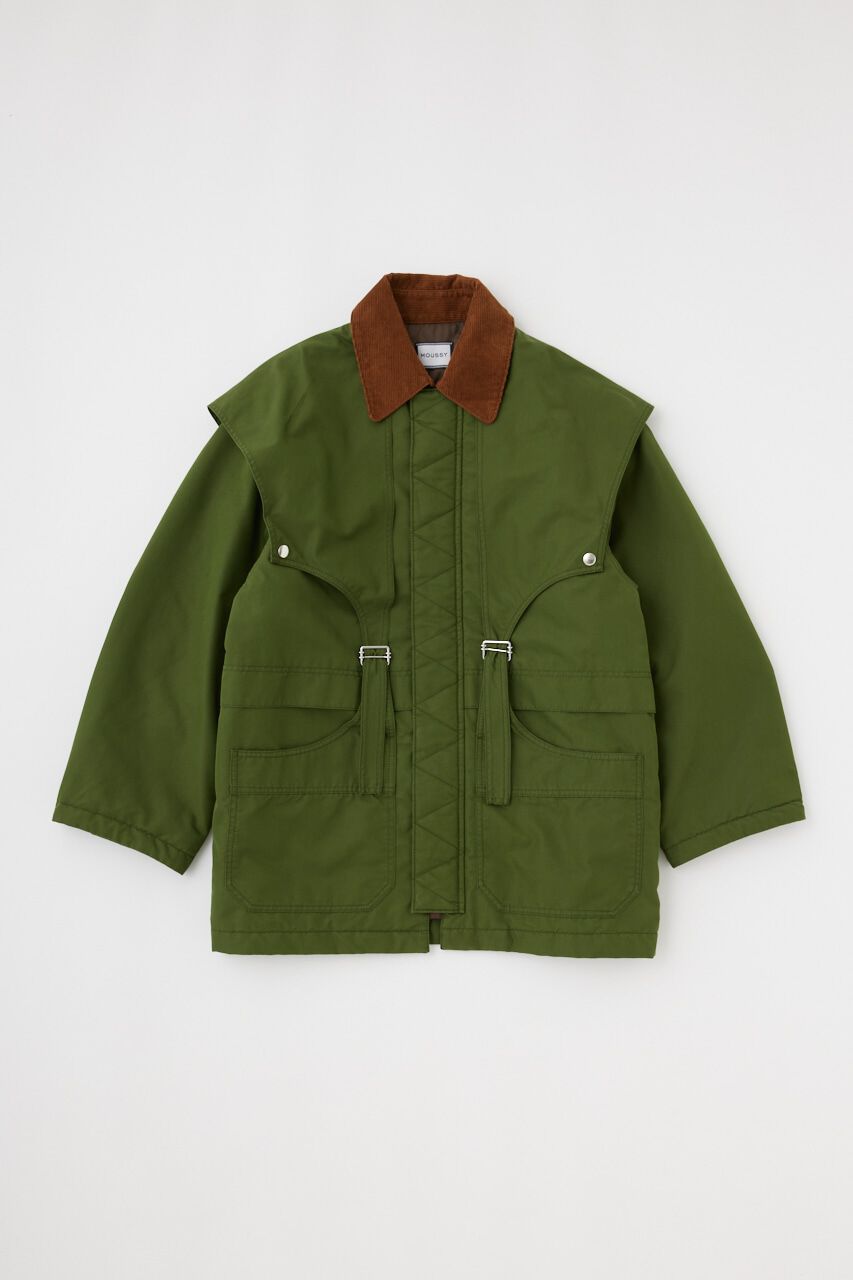 MOUSSY「BELTED CAPE HUNTING ジャケット」|その他|