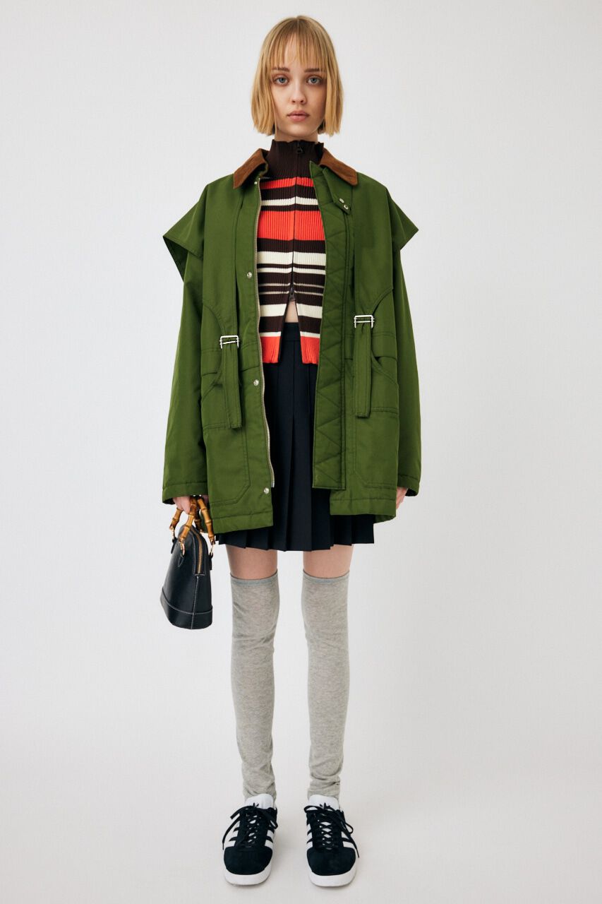 MOUSSY「BELTED CAPE HUNTING ジャケット」|その他|
