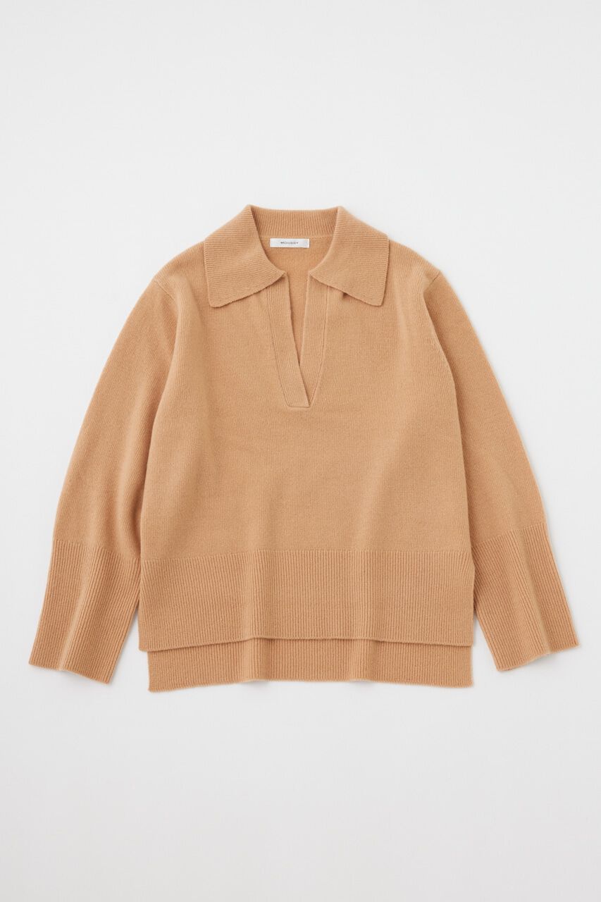 MOUSSY「SKIPPER WOOL ニット」|ニット・セーター|BEG