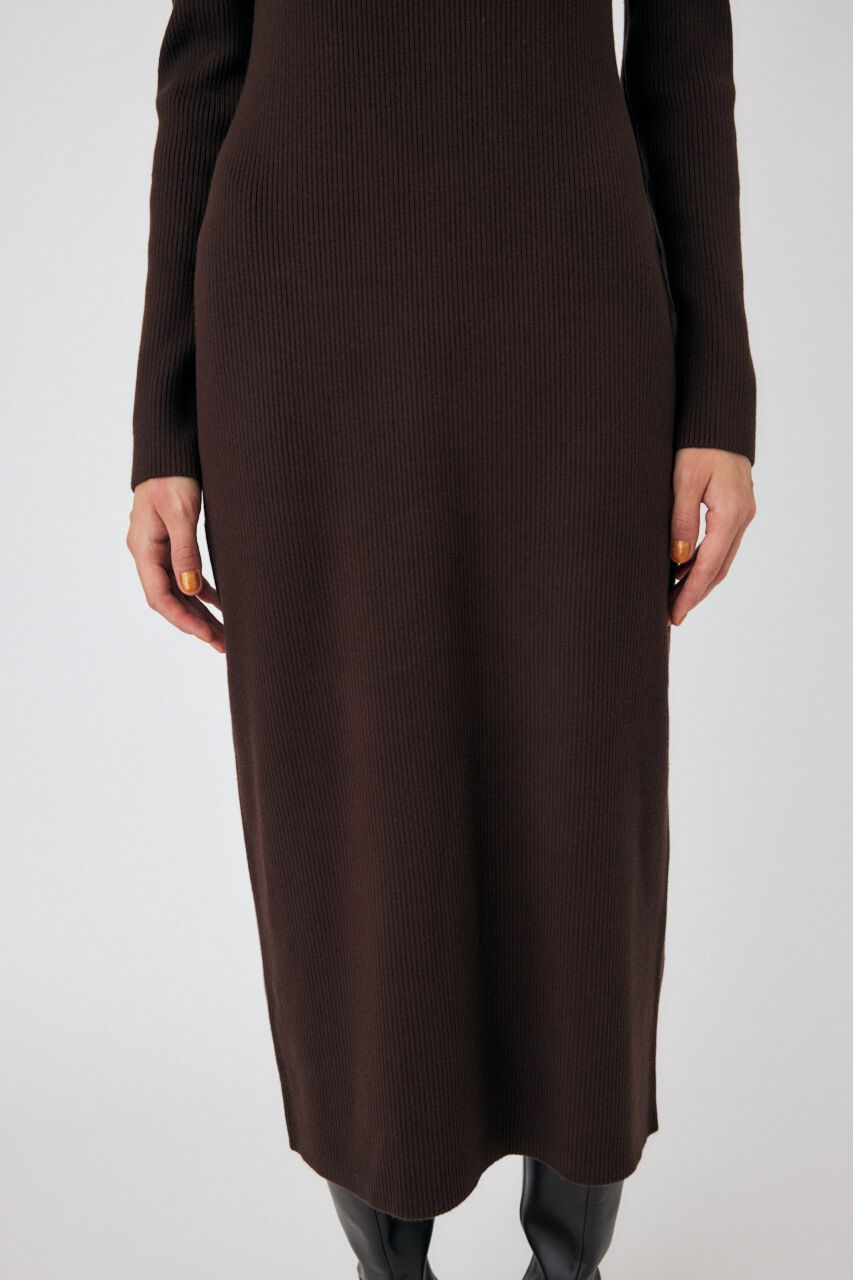 MOUSSY「RIB KNIT ロングドレス」|ワンピース|