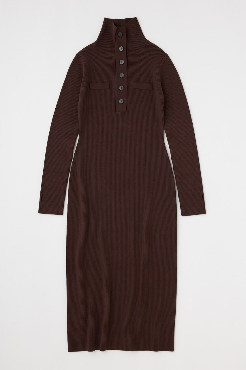 MOUSSY「RIB KNIT ロングドレス」|ワンピース|
