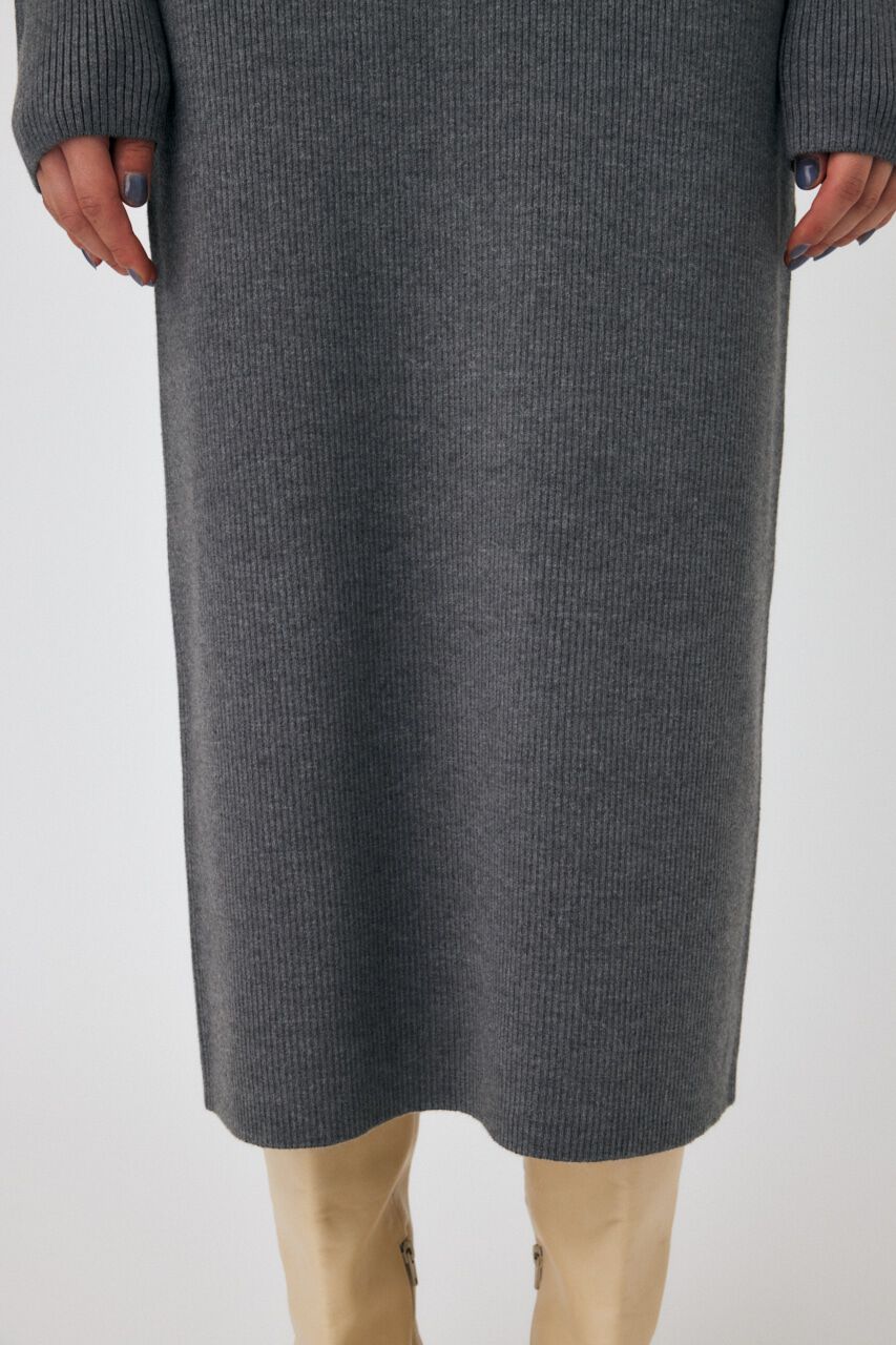 MOUSSY「RIB KNIT ロングドレス」|ワンピース|