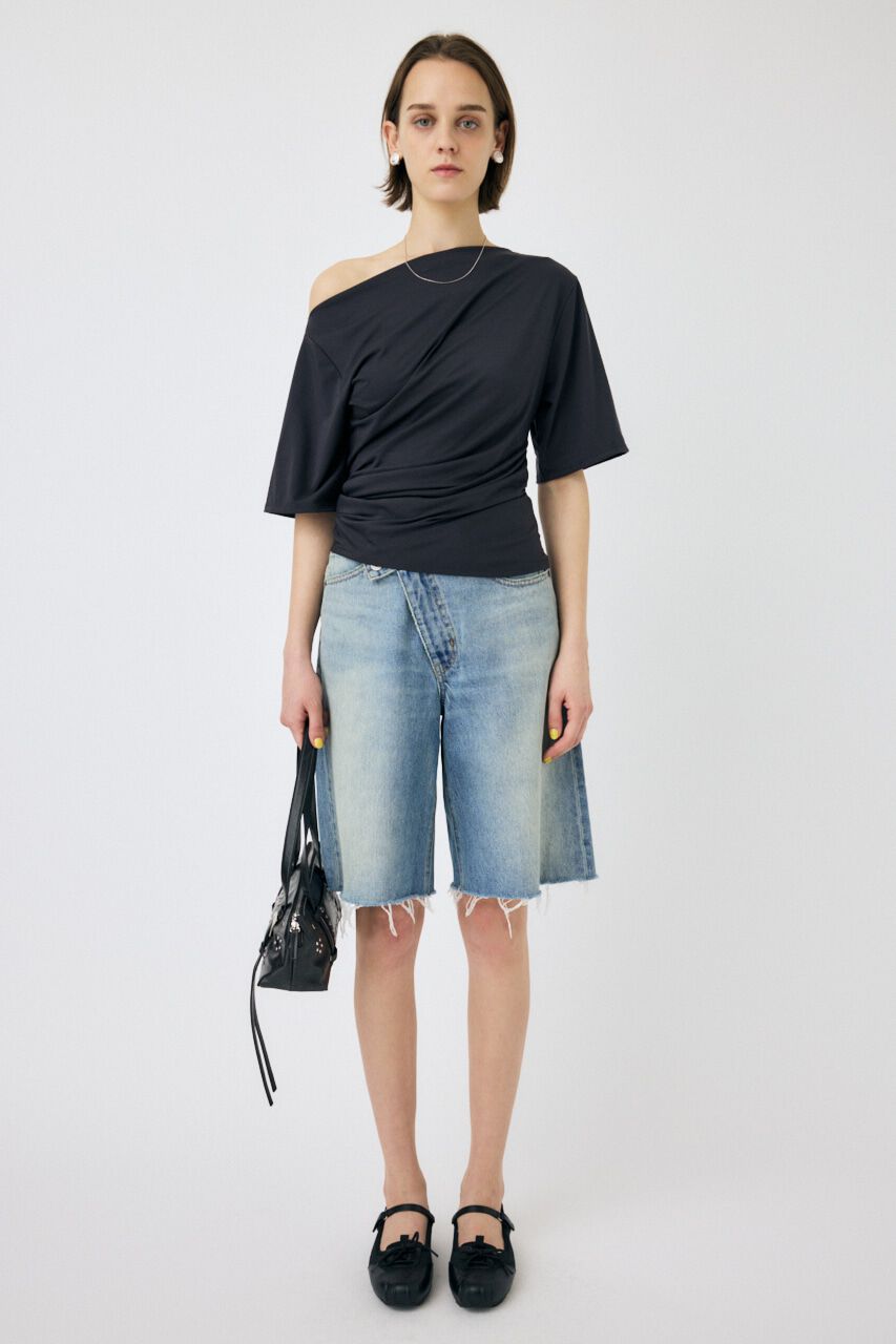 MOUSSY「ASYMMETRY ショルダーTEE」|Tシャツ・カットソー|
