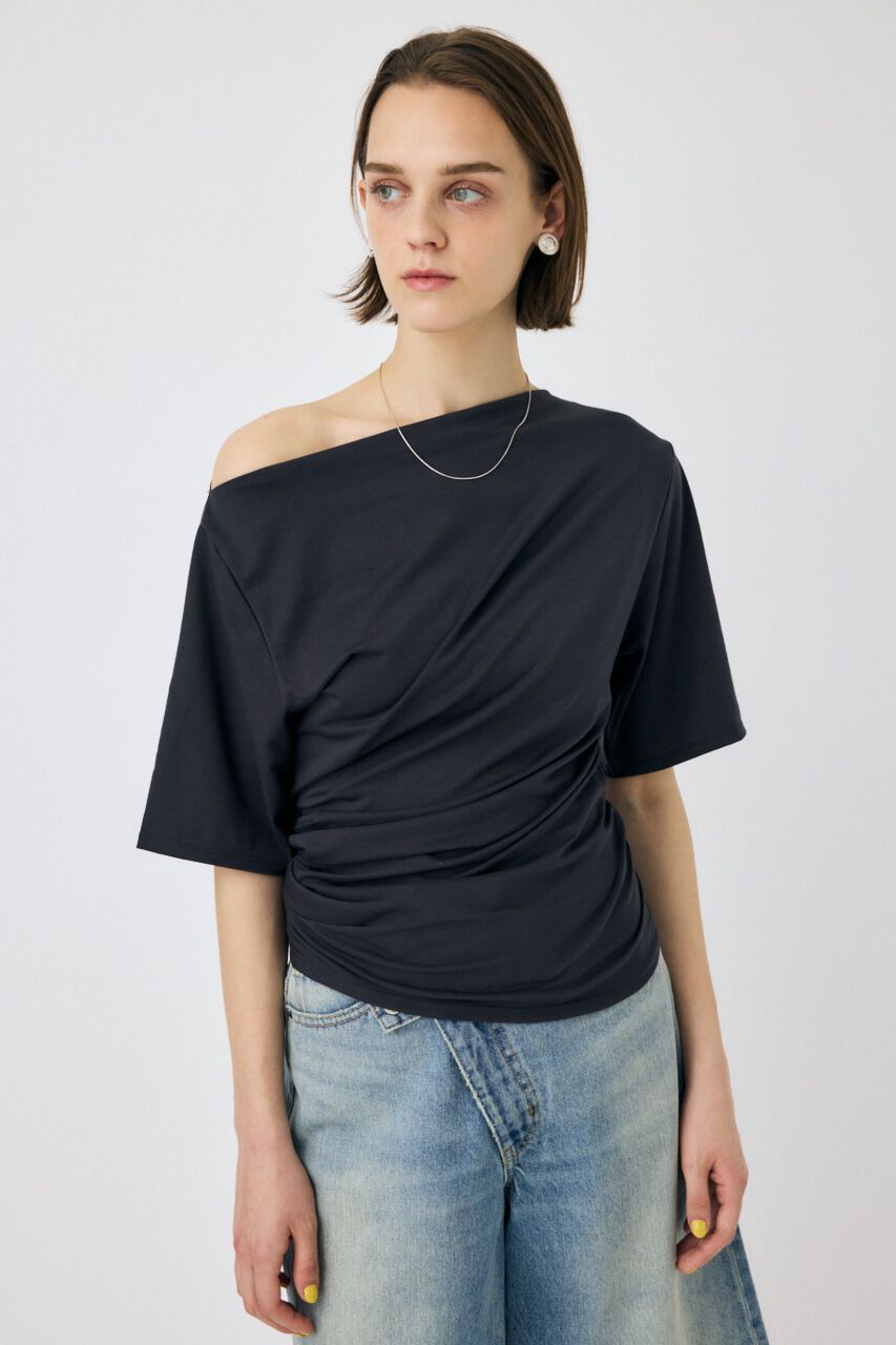 MOUSSY「ASYMMETRY ショルダーTEE」|Tシャツ・カットソー|