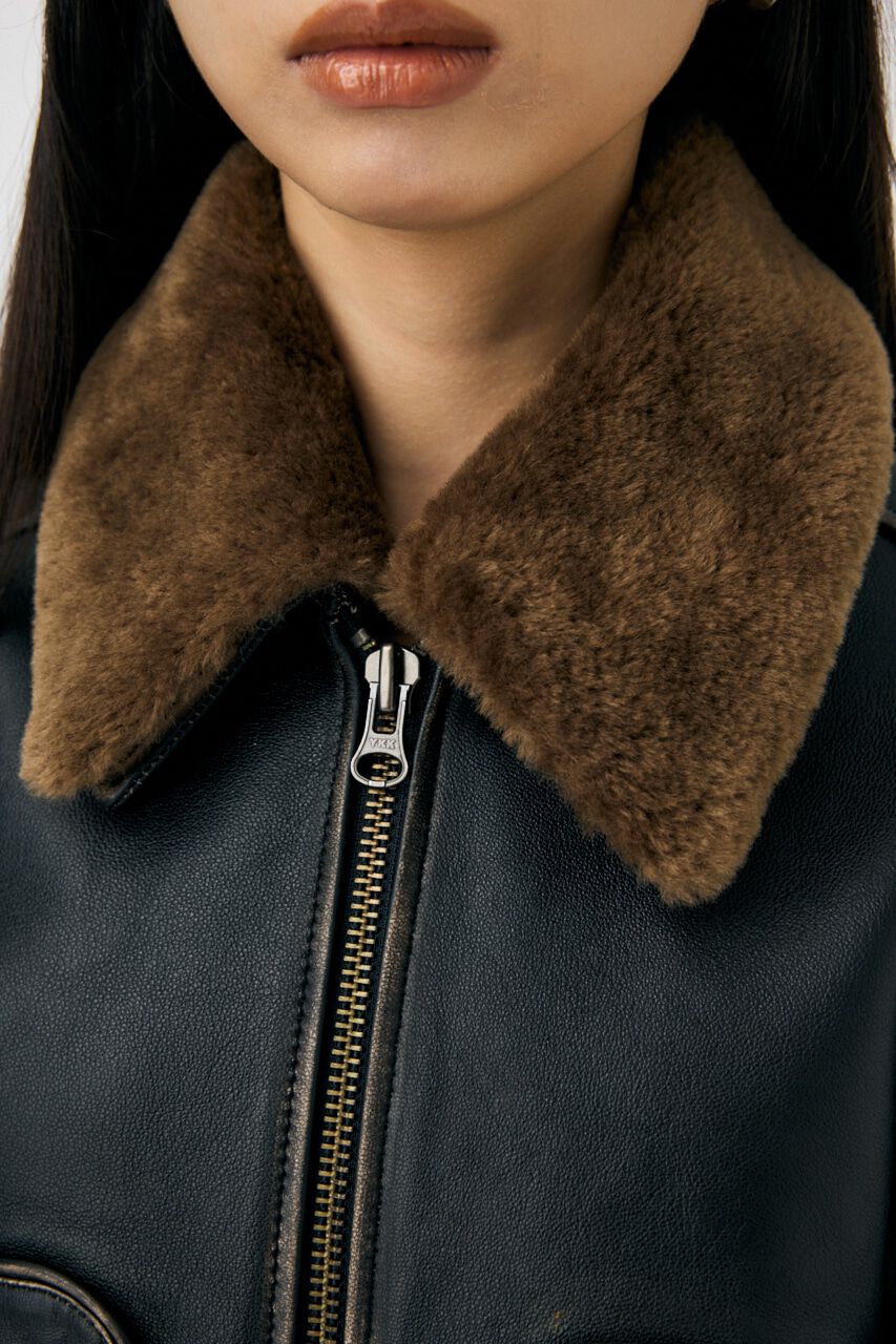 MOUSSY「LEATHER FLIGHT ジャケット」|その他|