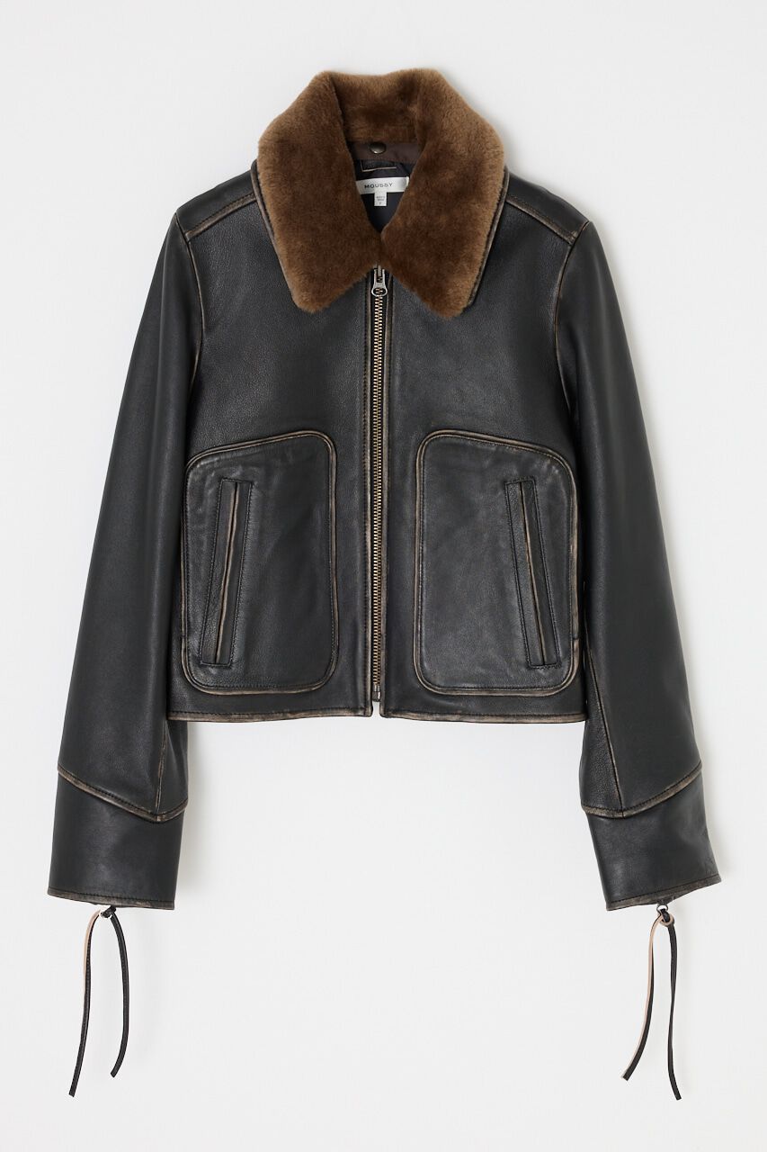 MOUSSY「LEATHER FLIGHT ジャケット」|その他|