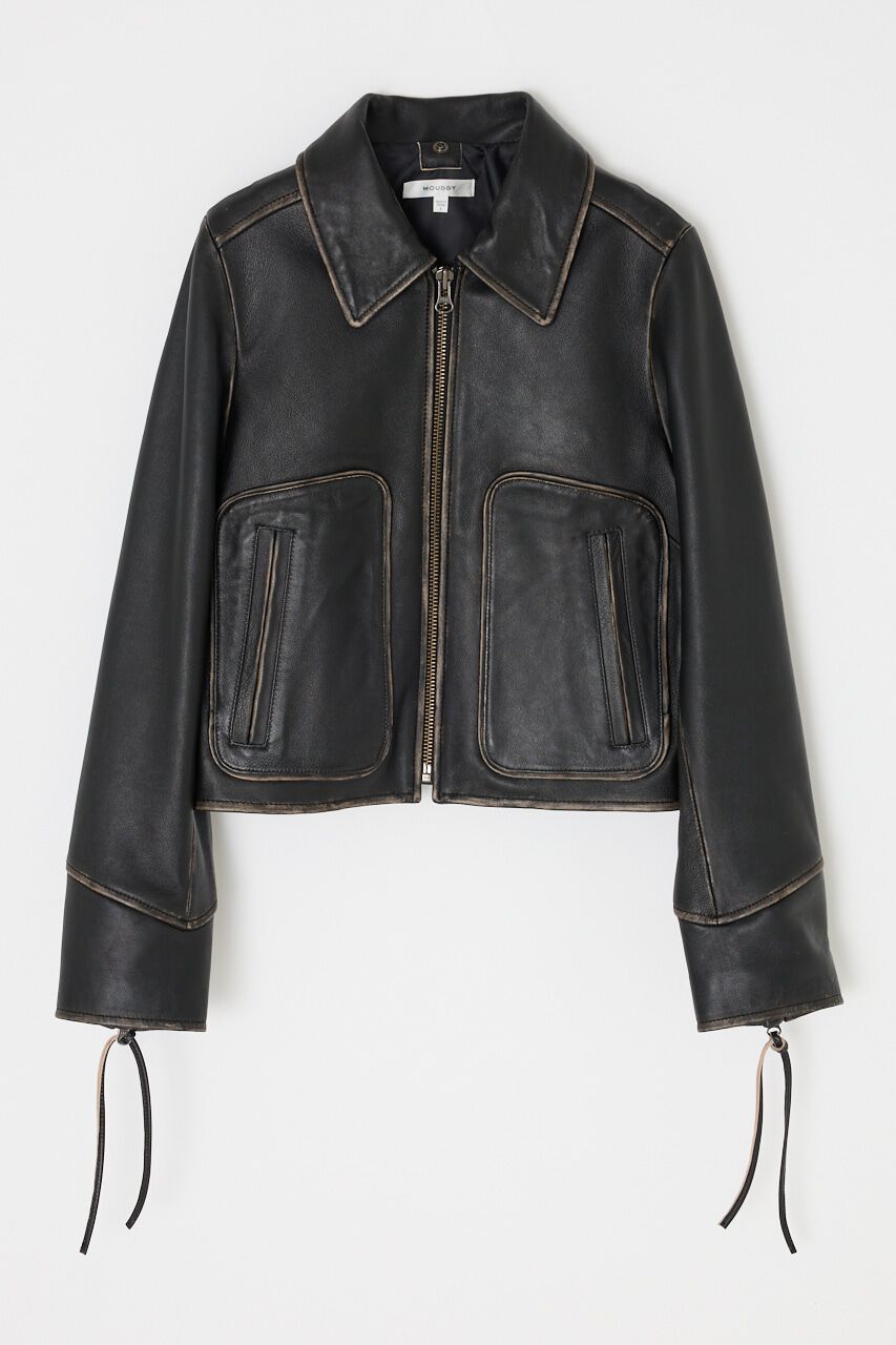 MOUSSY「LEATHER FLIGHT ジャケット」|その他|