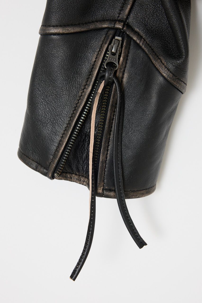 MOUSSY「LEATHER FLIGHT ジャケット」|その他|