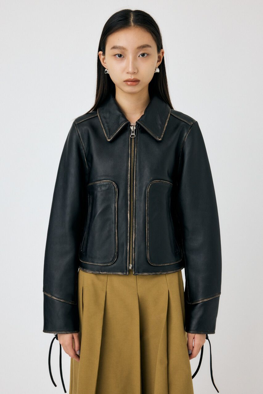 MOUSSY「LEATHER FLIGHT ジャケット」|その他|