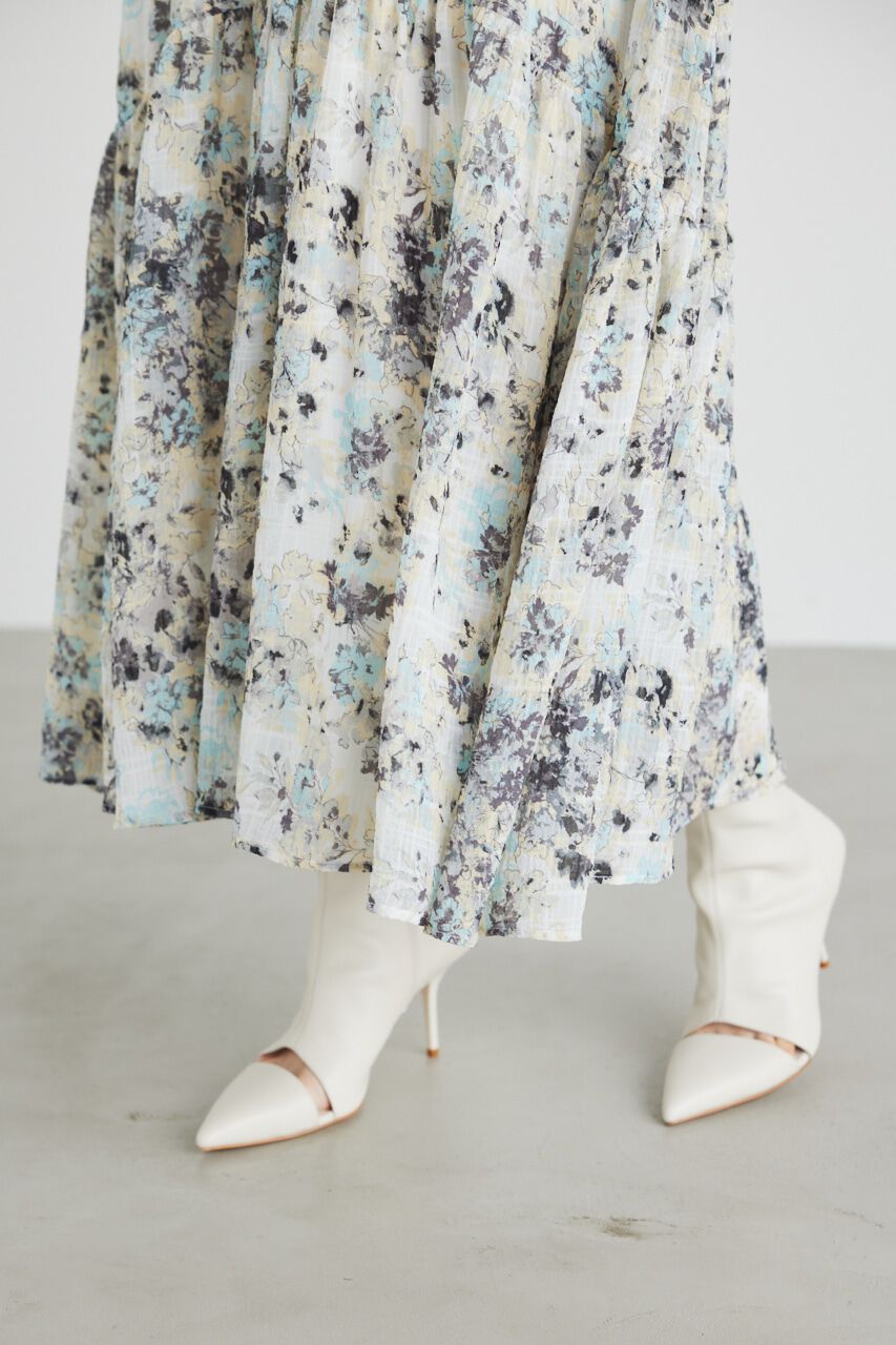 rienda「ラウンドギャザーデザインフレアSK」|スカート|