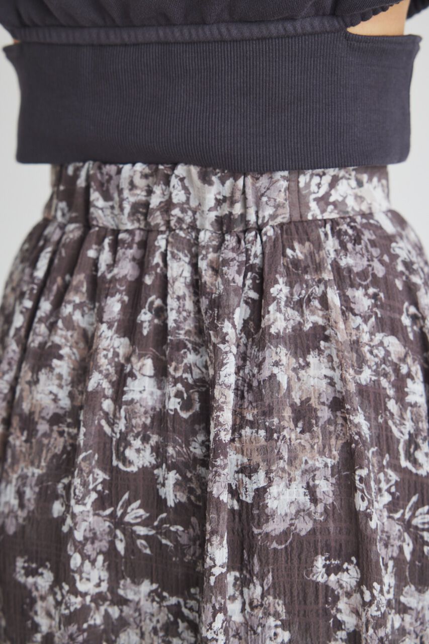 rienda「ラウンドギャザーデザインフレアSK」|スカート|