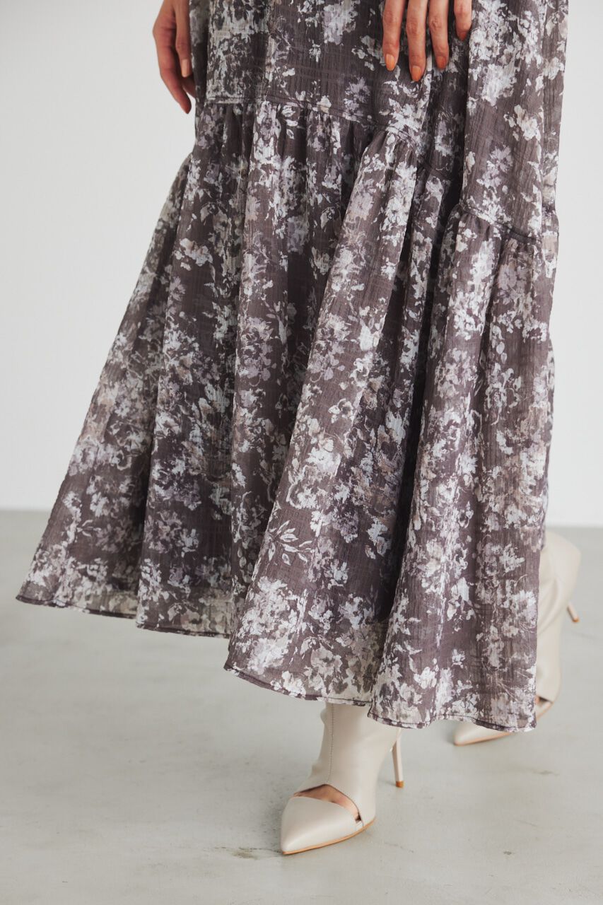 rienda「ラウンドギャザーデザインフレアSK」|スカート|