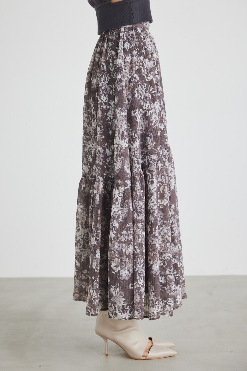 rienda「ラウンドギャザーデザインフレアSK」|スカート|