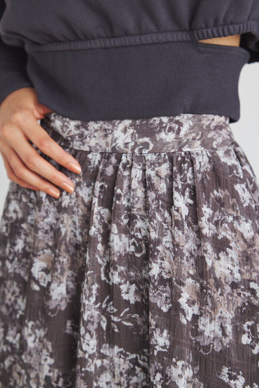 rienda「ラウンドギャザーデザインフレアSK」|スカート|