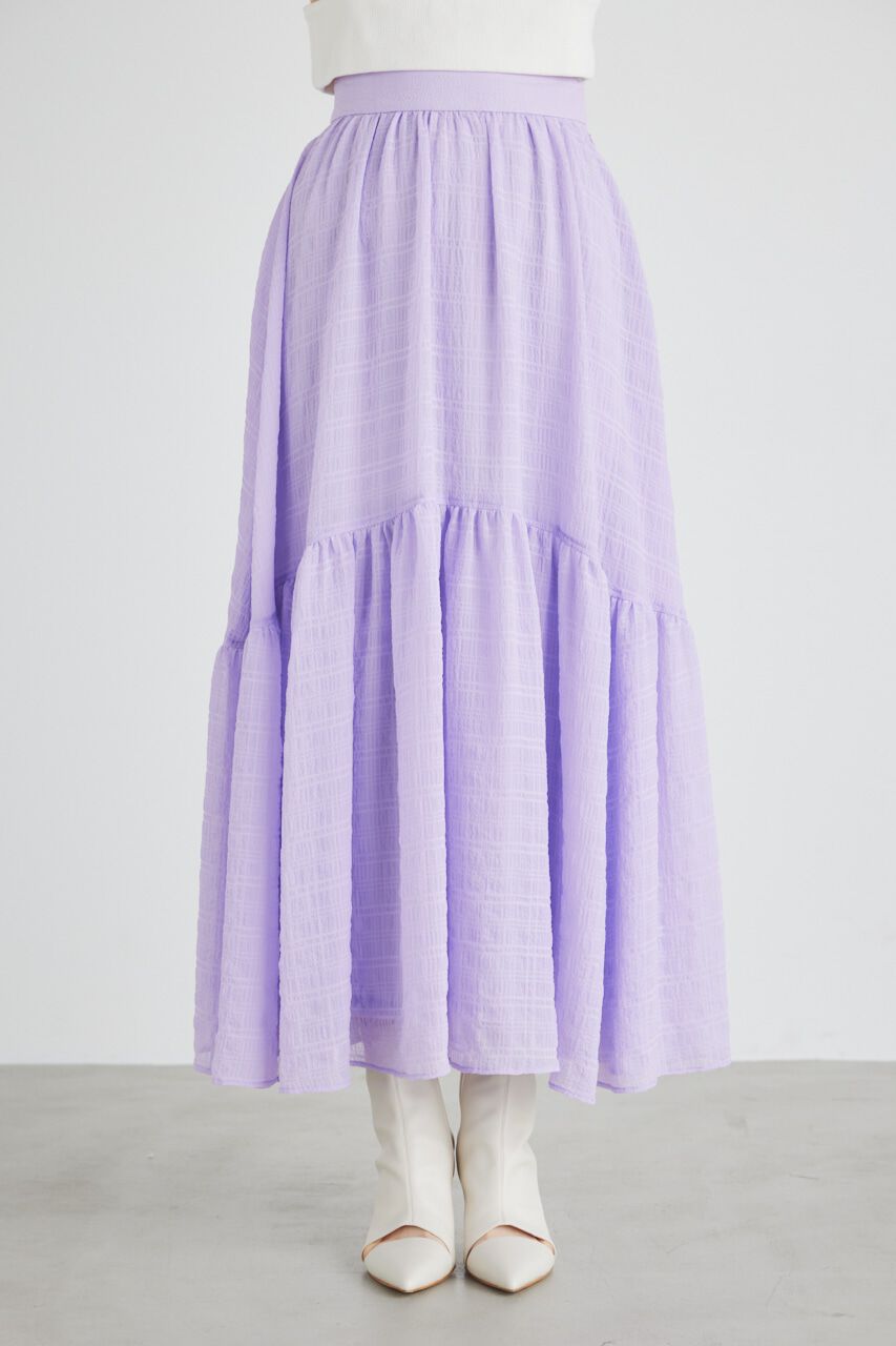 rienda「ラウンドギャザーデザインフレアSK」|スカート|