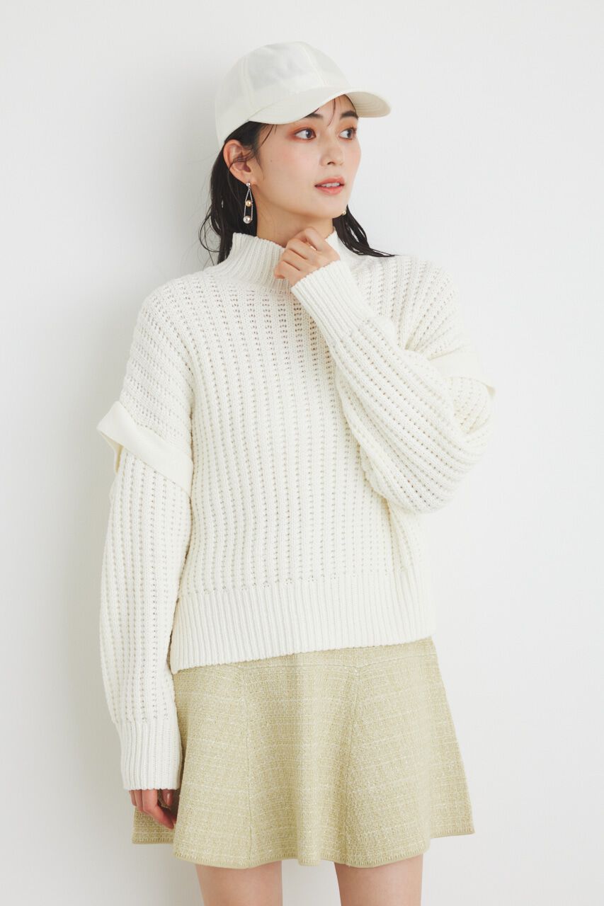 rienda「MANY WAY SLVニットTOP」|ニット・セーター|