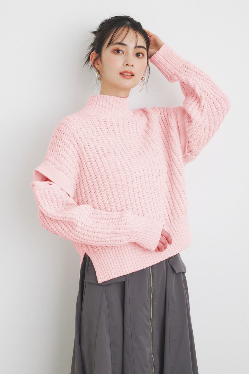 rienda「MANY WAY SLVニットTOP」|ニット・セーター|PNK