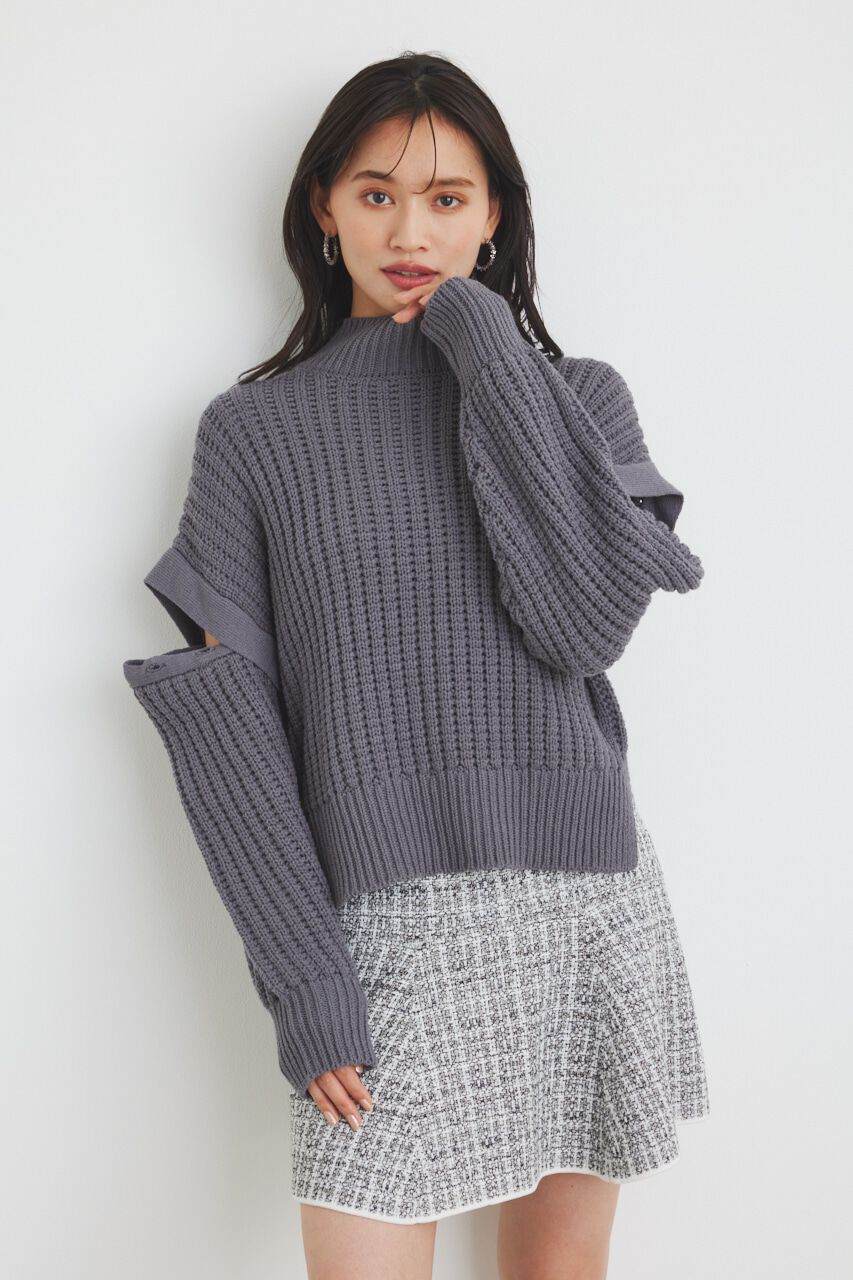 rienda「MANY WAY SLVニットTOP」|ニット・セーター|