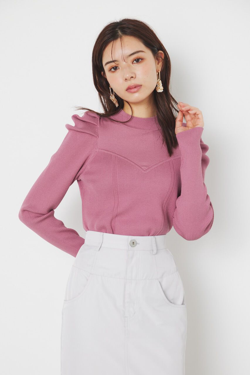 rienda「ビスチェパターンKnit TOP」|ニット・セーター|