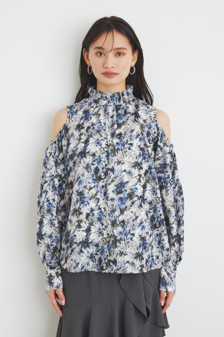 rienda「＃デュアルフラワーブラウス」|シャツ・ブラウス|