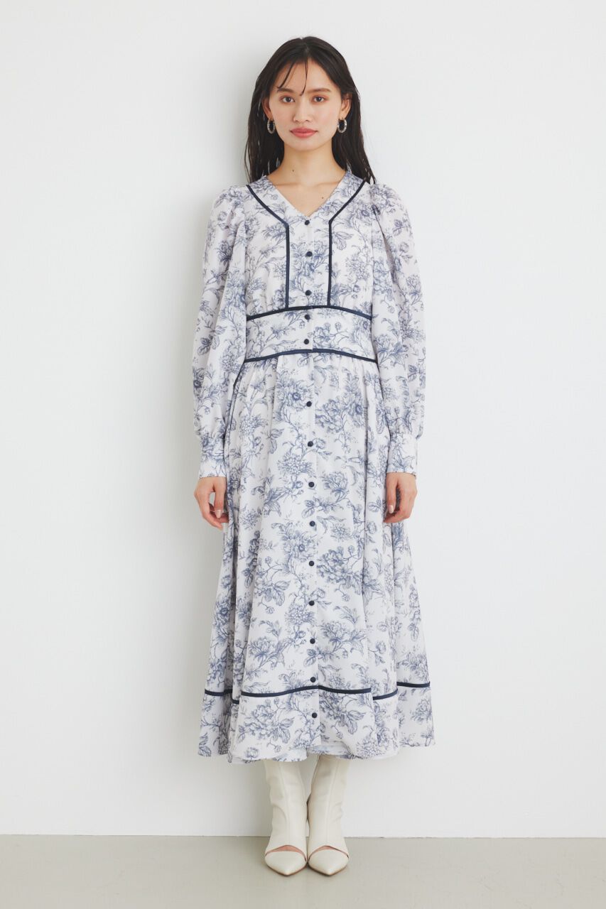 rienda「パイピングデザインフレアOP」|ワンピース|