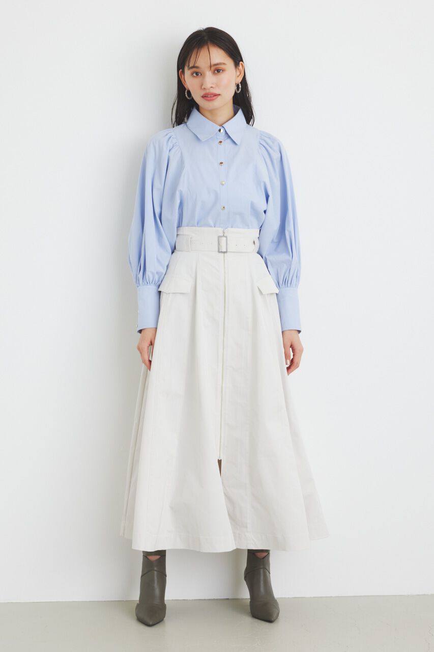 rienda「ハイウエストトレンチフレアSK」|スカート|IVOY3