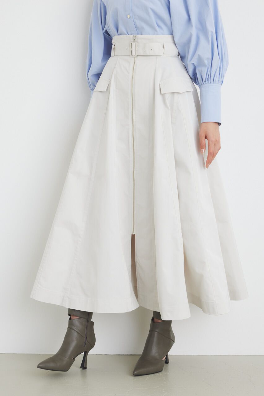 rienda「ハイウエストトレンチフレアSK」|スカート|