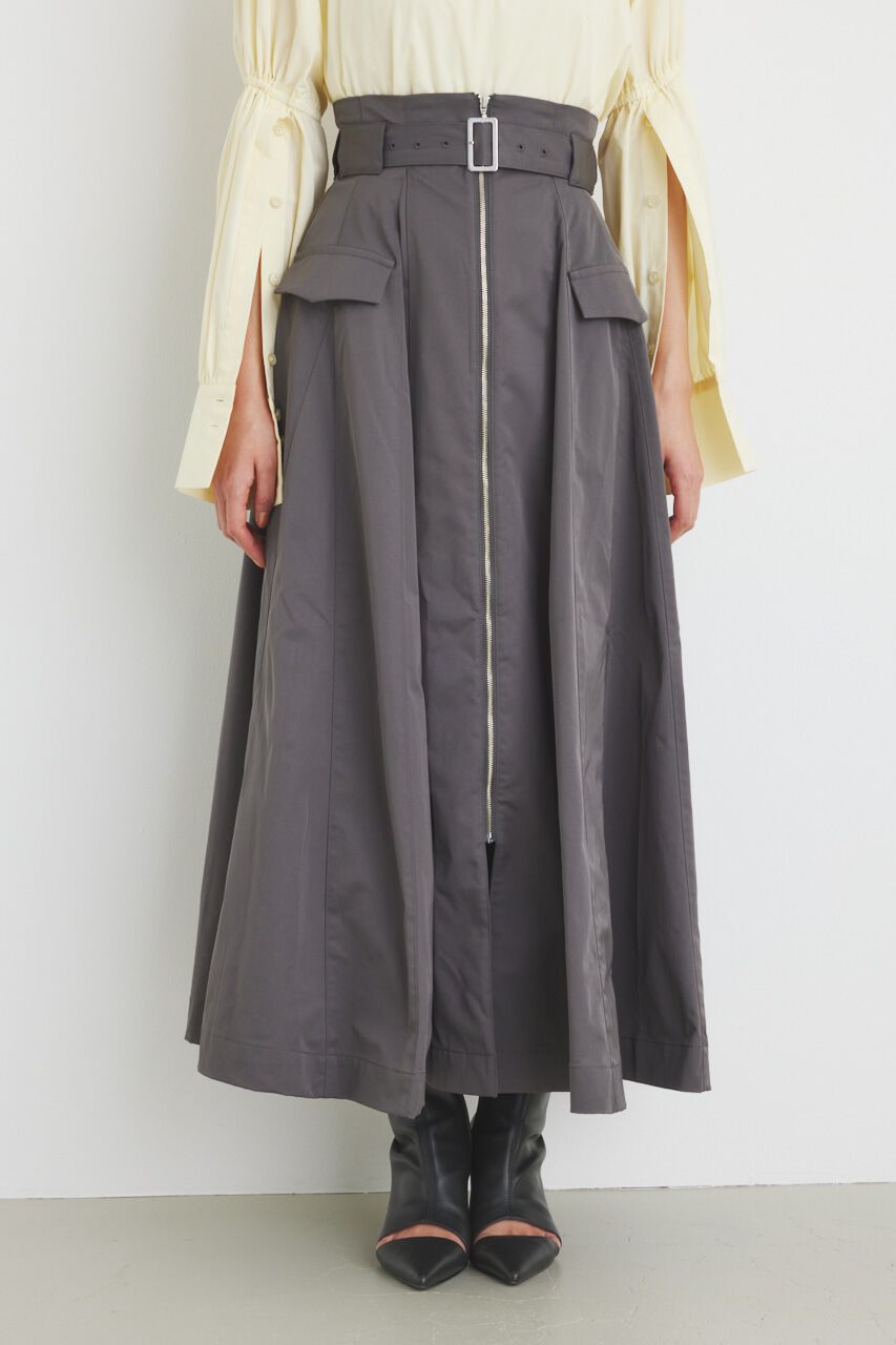 rienda「ハイウエストトレンチフレアSK」|スカート|