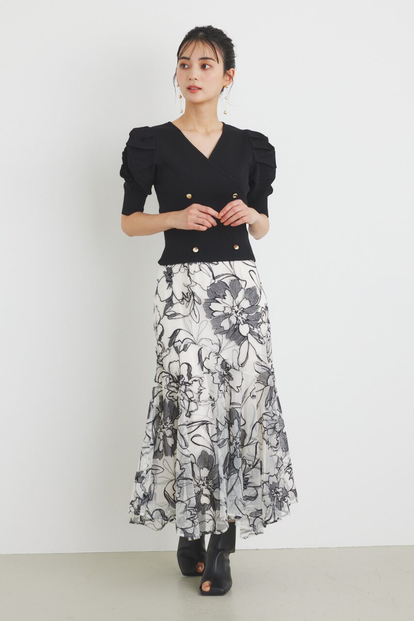 rienda「ウェーブラインJ/WマーメイドSK」|スカート|