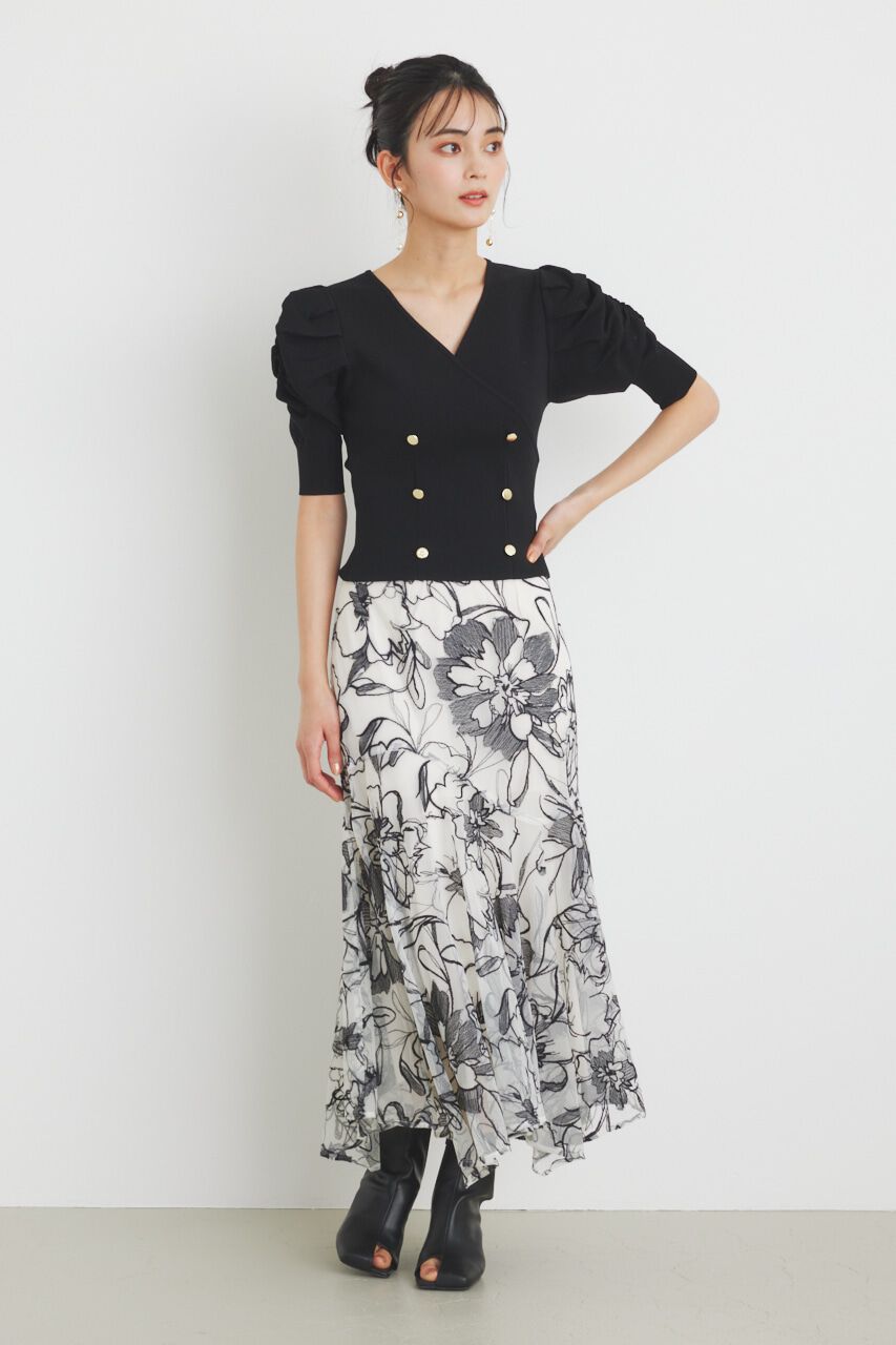 rienda「ウェーブラインJ/WマーメイドSK」|スカート|