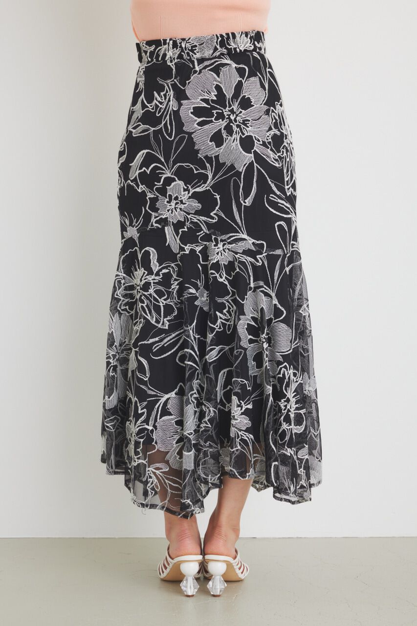 rienda「ウェーブラインJ/WマーメイドSK」|スカート|