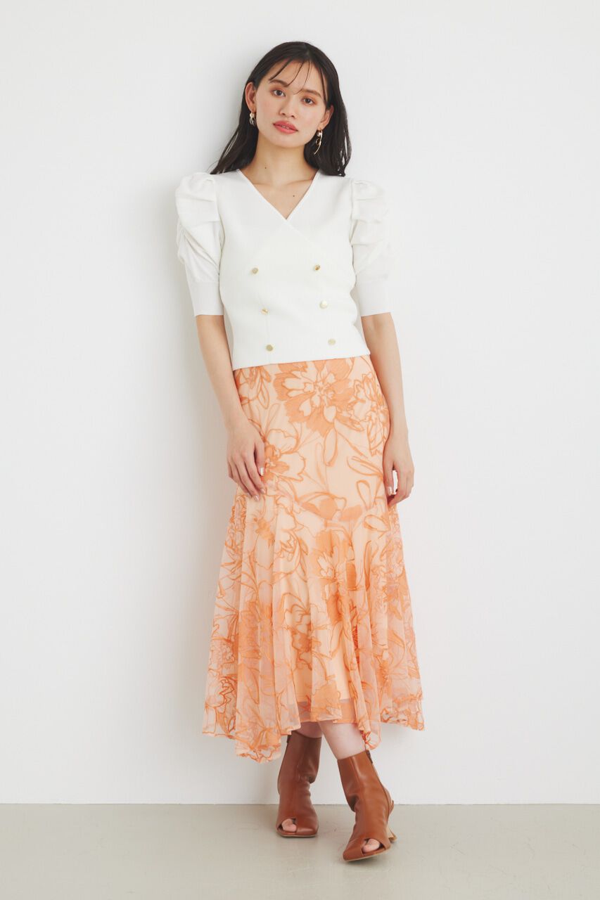 rienda「ウェーブラインJ/WマーメイドSK」|スカート|