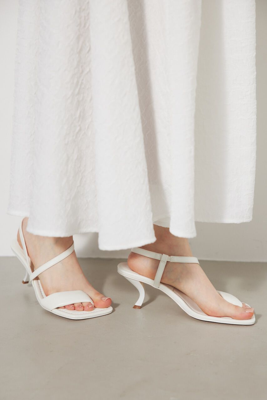 rienda「デザインヒールトングサンダル」|サンダル|