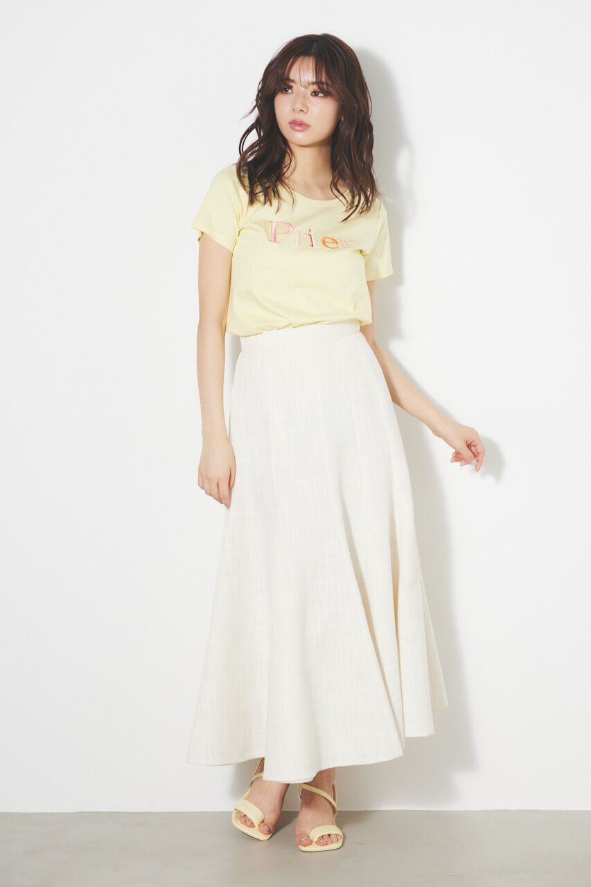 rienda「アシンメトリーパネルツイードJ/WフレアSK」|スカート|